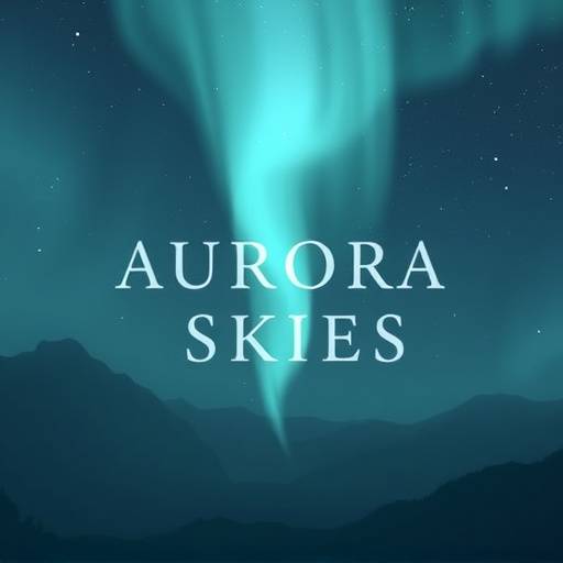 Logo for Aurora Skies band.