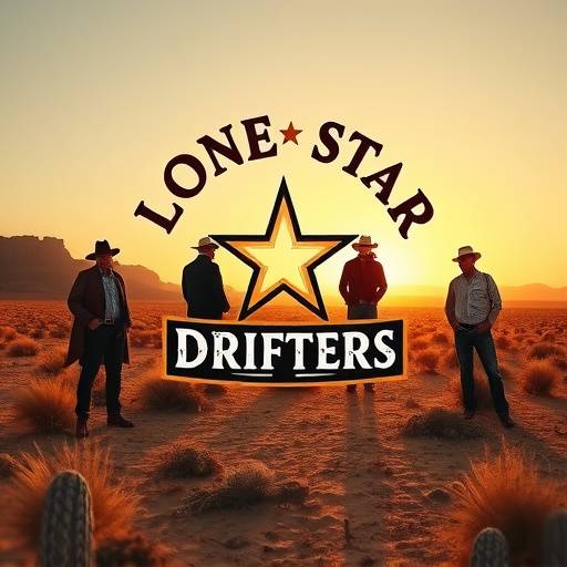 Logo for The Lone Star Drifters band.